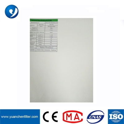 Polyester filtreleme malzemesi toz filtre torbaları, polyester toz filtre torbası