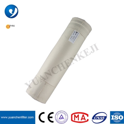 550 gsm su ve yağ iticili PPS filtre torbaları (PPS Bez)