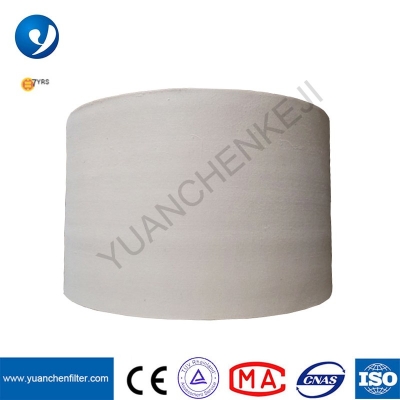 yuanchen özelleştirilmiş 800gsm 900gsm PTFE tedavisi PTFE fiber iğneli keçe filtre bezi