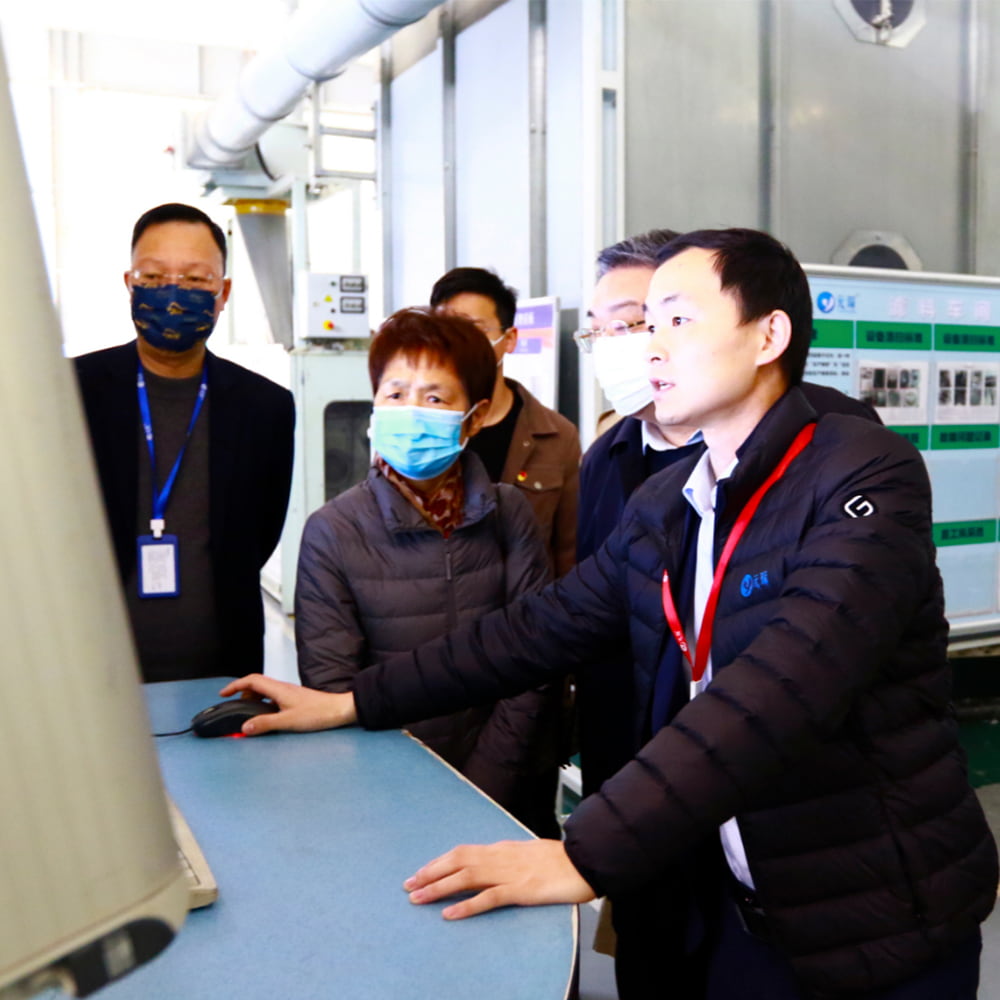 anhui tekstil endüstrisi derneği yuanchen teknolojisini ziyaret etti
